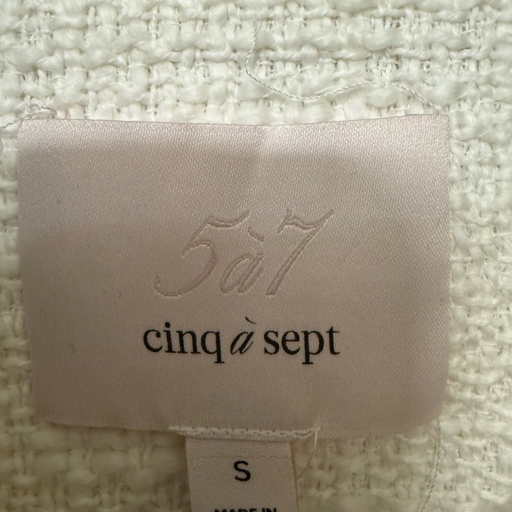 cinq a sept Holly Boucle Short Sleeve Jacket - Small - Picture 5 of 15